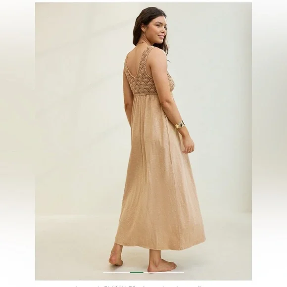 [Aerie] NWT Crochet Maxi Dress - Picture 2 of 7